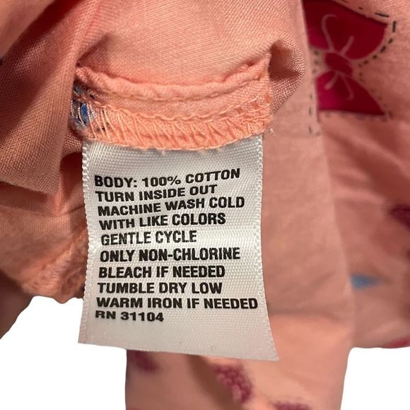 Red Camel Pink with Red White and Blue Bow Ties Cotton Button Down Shirt - Picture 5 of 6